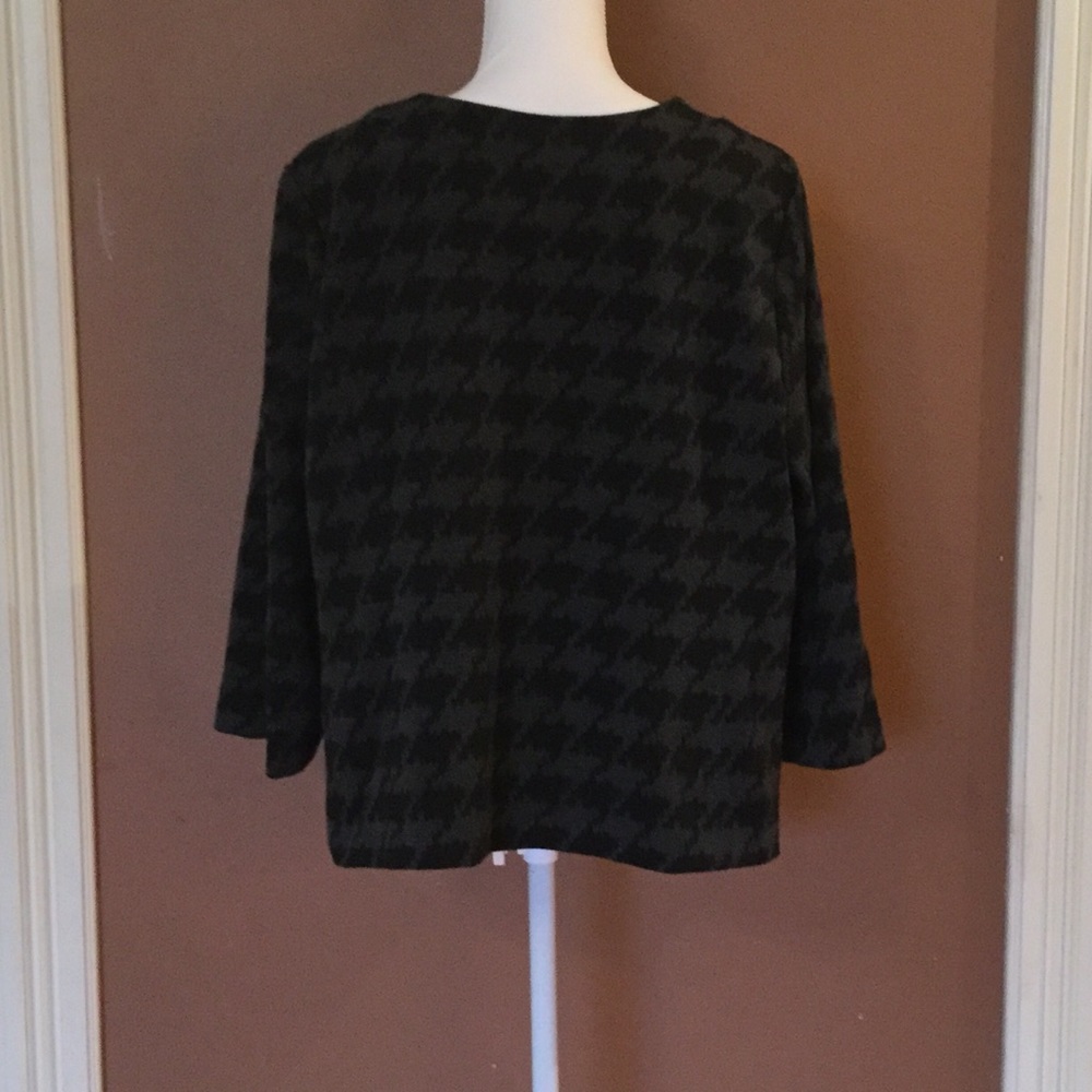 Studio Works Black & Gray Large Button Jacket - image 5